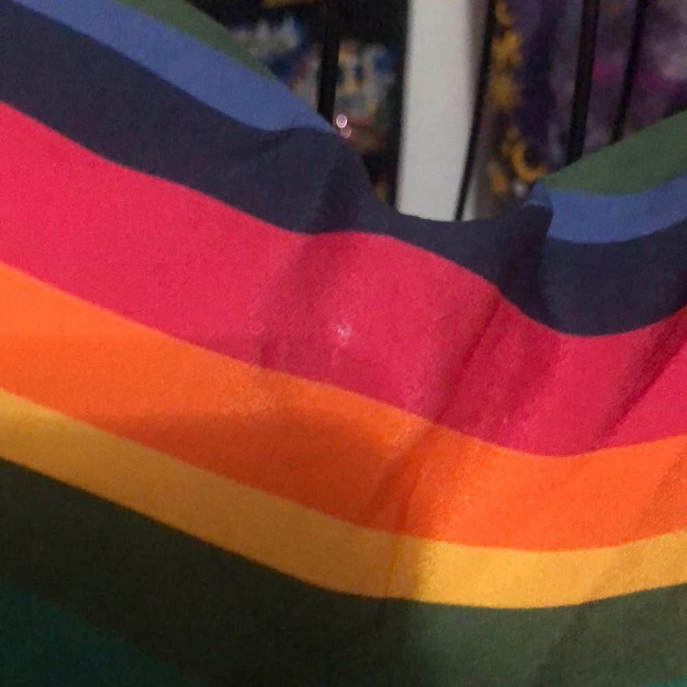 Modcloth Multicolor Striped Backless Dress - Picture 3 of 4